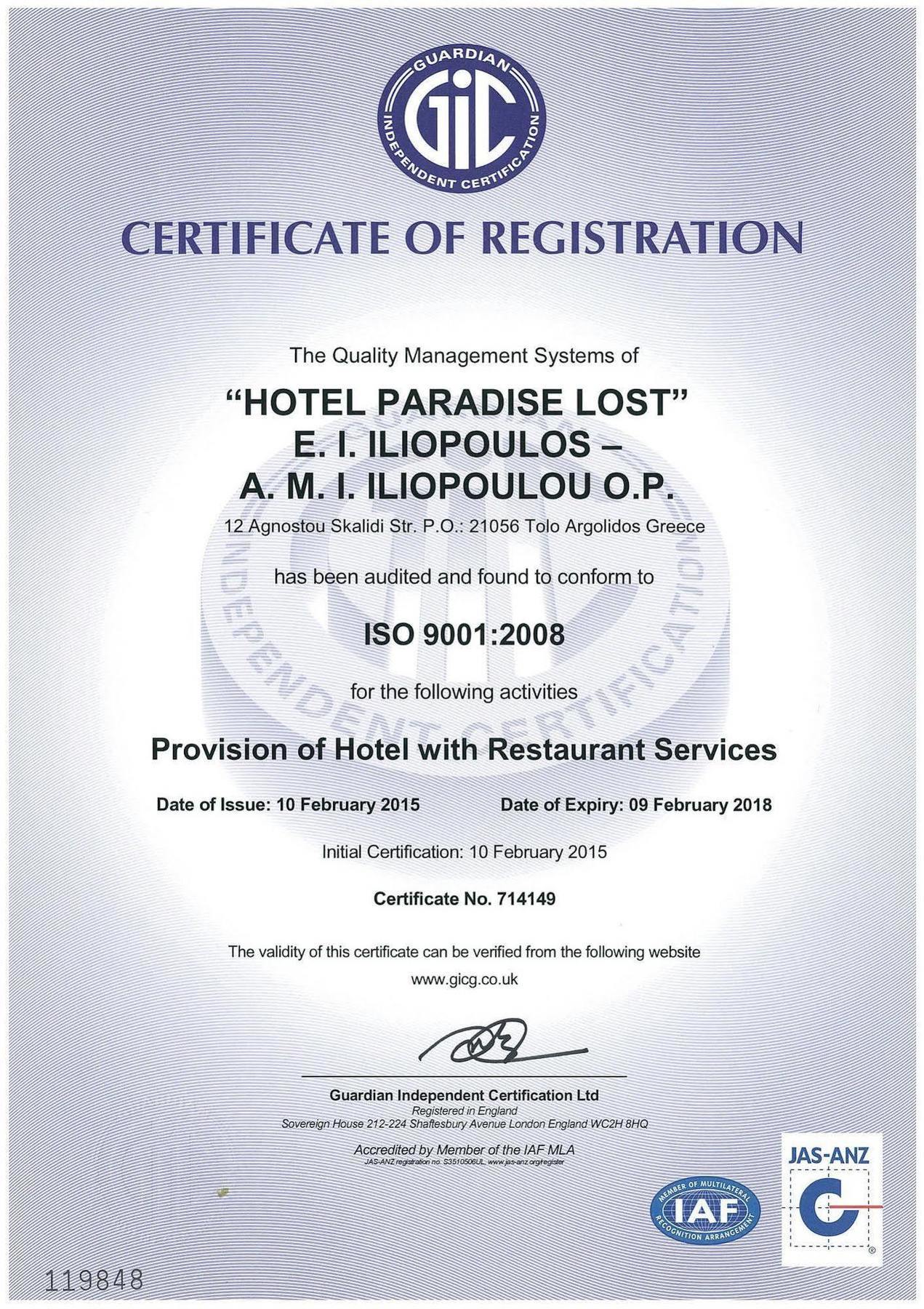 Paradise Lost Hotel-Apartments Tolo Ngoại thất bức ảnh